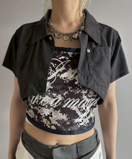 【Chinatsu Aoyama】 RE Makers Shirt Charcoal Black / 260702-025