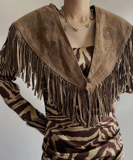 【USED】 Fringe Vest / 231009-034