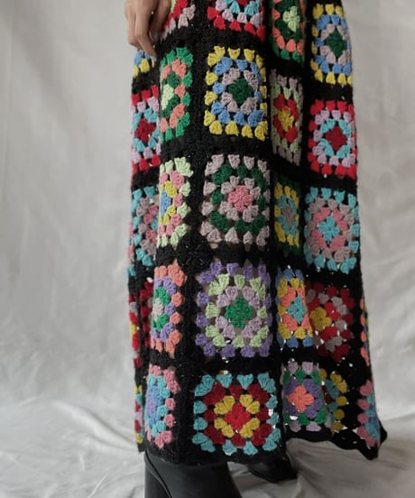 【RE;CIRCLE】 RE Granny Knit Long Skirt⑥/211014-026