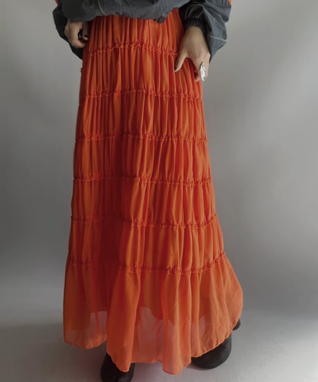 【USED 】Sheer Long Skirt/ 231125-018