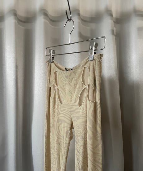 【USED 】I.AM. GIA Patterned Sheer Pants/ 240224-022