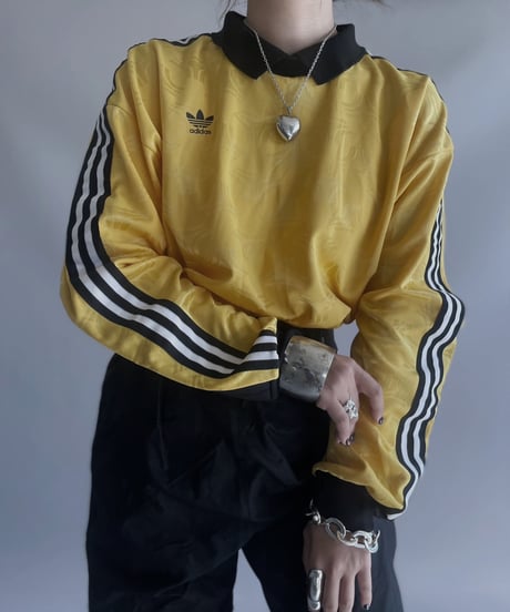 【USED】 Made in USA L/S adidas Soccer Shirt/ 231125-001