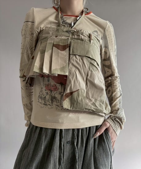 【RE;CIRCLE】 RE Military Camouflage Wrap Skirt / 260226-004