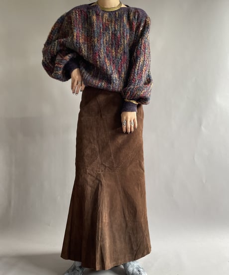 【USED】 Yuppie Leather Long Skirt / 221217-016