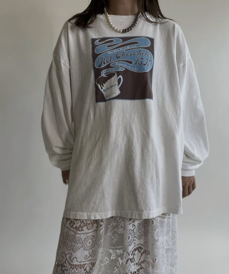 【USED】 Long Sleeves T-shirt “Hot Chocolate”/ 220507-001