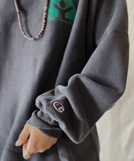 【USED】  90's USA Champion Reverse Weave Sweat The MET/210902-001