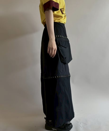 【RE;CIRCLE】 RE Suit Asymmetry Long Skirt/ 250717-021