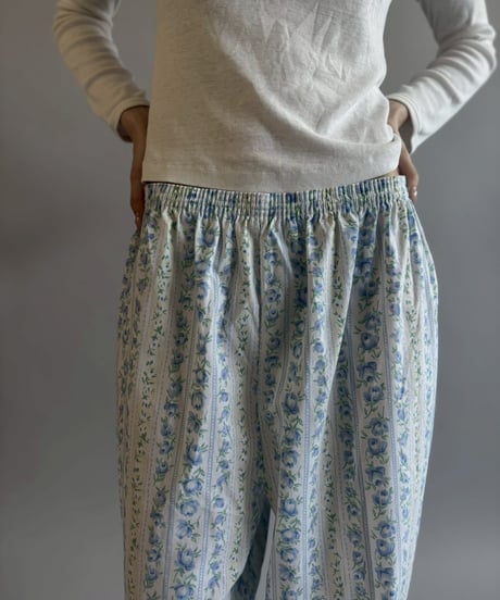 【USED】 Flower Pattern Pajama Pants /260523-002