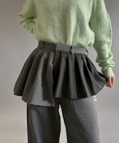 【RE;CIRCLE】 RE Suit Wrap Skirt Mini / 260129-003
