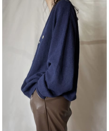 【USED】 LACOSTE Acrylic Knit Cardigan  ③ / 220111-003
