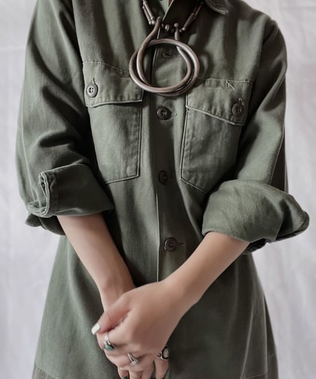 【RE;CIRCLE】  RE Fatigue One-piece Shirt①/20210819-044