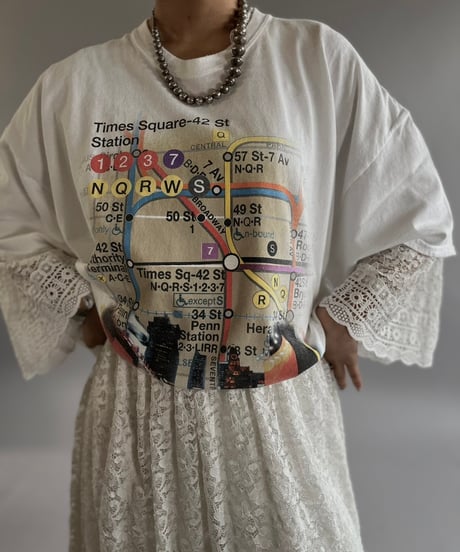 【USED】New York Map T-Shirt /240824-069