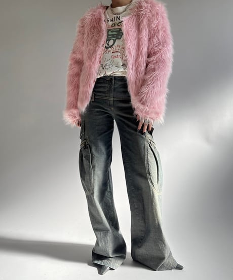【USED】 Fake Fur Jacket /250104-043