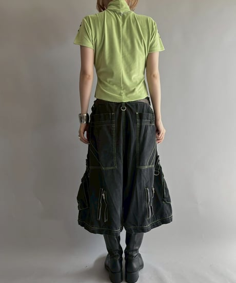 【USED】 Velour S/S Design Body Top /251018-010