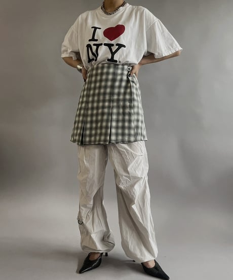 【USED 】Check Patterned Mini Skirt/ 240505-027