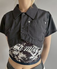 【Chinatsu Aoyama】 RE Makers Shirt Charcoal Black / 260702-025