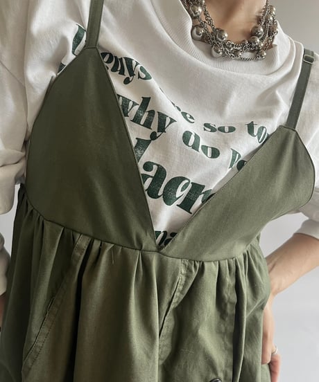 【RE;CIRCLE】 RE ARMY Back Lace Up Camisole / 250508-004