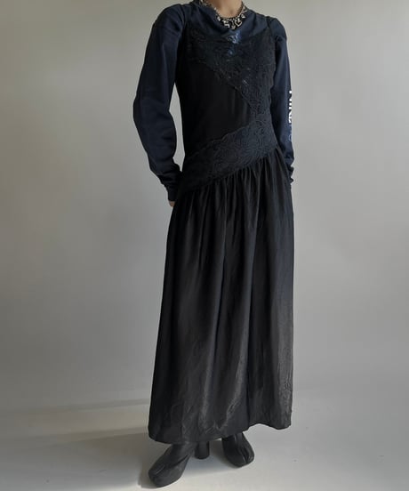【USED】 Lace Pattern Camisole Long One-Piece /250201-005