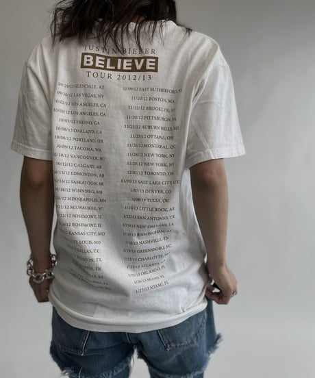 【USED】 Justin Bieber Believe Tour T Shirt / 220806-009