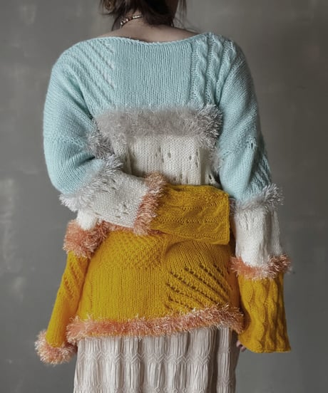 【USED】　Cable Mohair Knit Top/ 220220-018