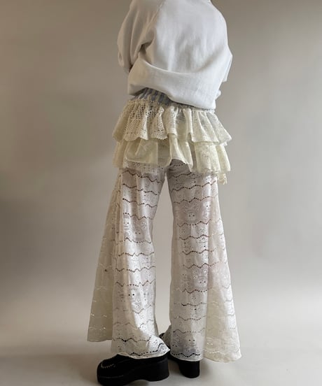 【RE;CIRCLE】 Re Crochet Stripe Skirt/ 250320-005