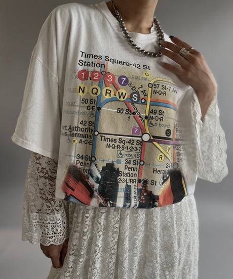 【USED】New York Map T-Shirt /240824-069
