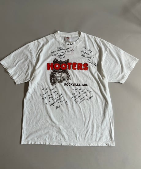 【USED】 Made in USA 90's HOOTERS T-Shirt /240824-033