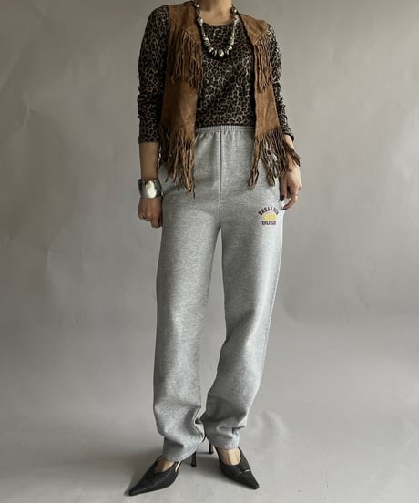 【USED】 Suede Fringe Vest /241214-001