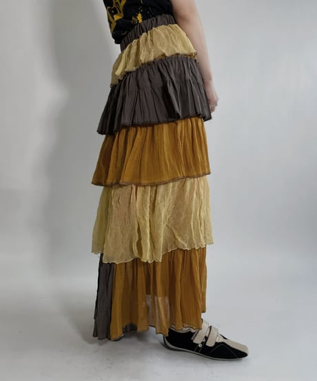 【RE;CIRCLE】 RE Indian Cotton Skirt / 220503-019