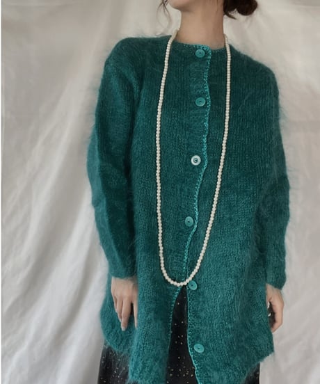 【USED】    Mohair Knit Cardigan/211216-020