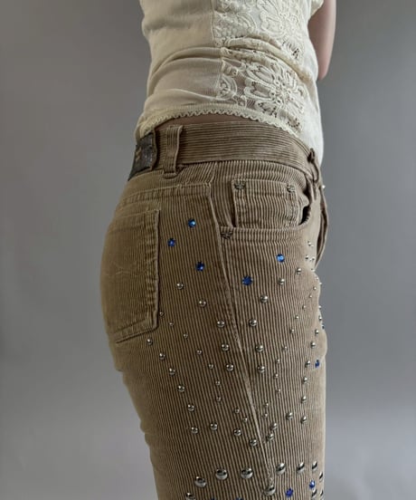 【USED】 Studs Design Corduroy Flare Pants / 260104-012