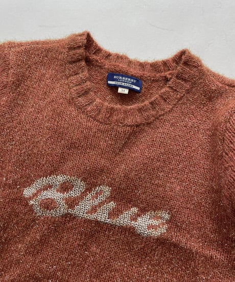 【USED】BURBERRY Lame S/S Knit Top /241006-030