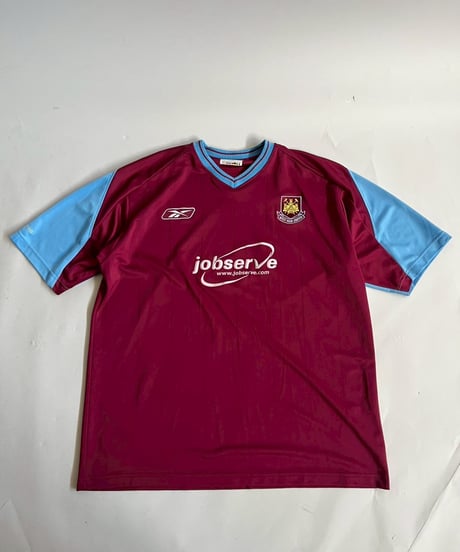 【USED】03~05's Reebok West Ham United FC Soccer Shirt / 250809-008