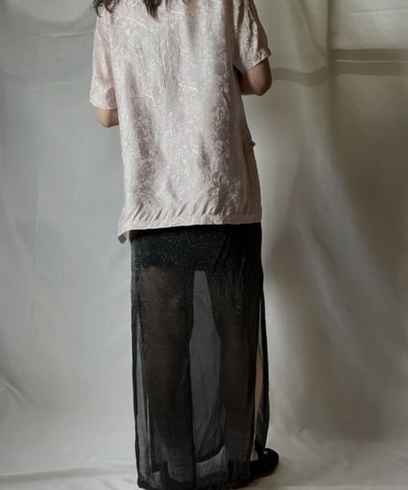 【USED】 Silk Chinese Shirt② /210805-035