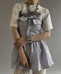 【RE;CIRCLE】  RE Stripe Shirt Mini One-Piece / 260611-005