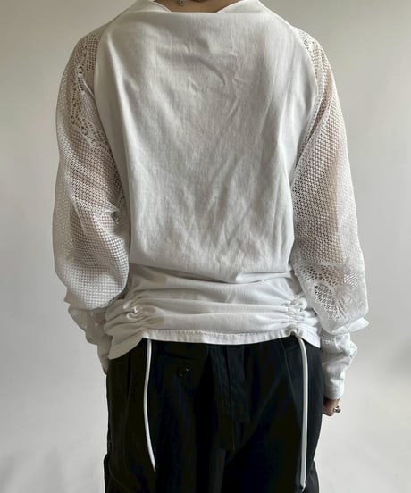 【RE;CIRCLE】 RE Lace Switching Raglan T-Shirt / 250605-006