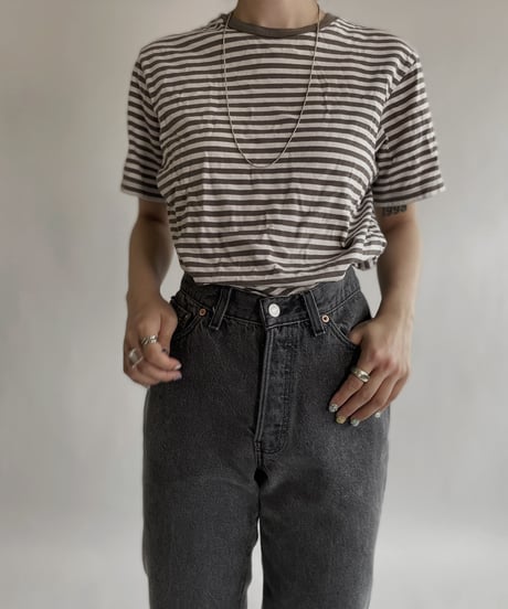 【USED】 BANANA REPUBLIC Short Sleeve Striped T-shirt / 220521-012