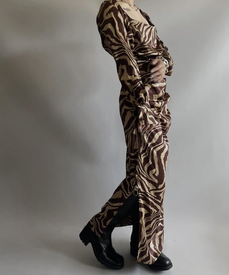 【USED】 DEAD STOCK GANNI Leopard Patterned One-piece / 231104-002