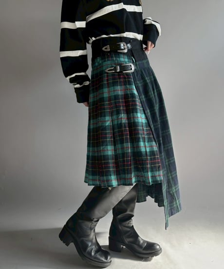 【RE;CIRCLE】 RE Kilt Long Skirt / 251204-009