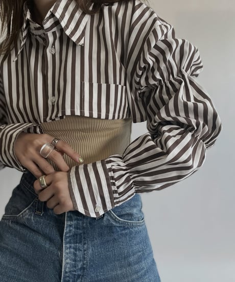 【RE;CIRCLE】 RE Puff Sleeved Shirt / 220630-001