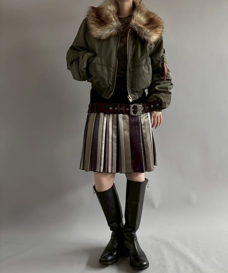 【RE;CIRCLE】  RE MA-1 Fur Collar Short Jacket/ 251120-001