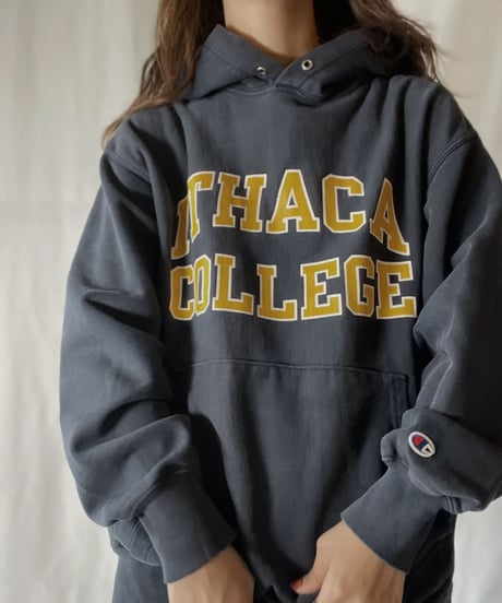 【USED】  Champion Reverse Weave Hoodie ITHACA COLLEGE/211116-036