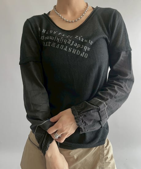 【USED】 Cop.Copine Design Sheer Top  /251014-034