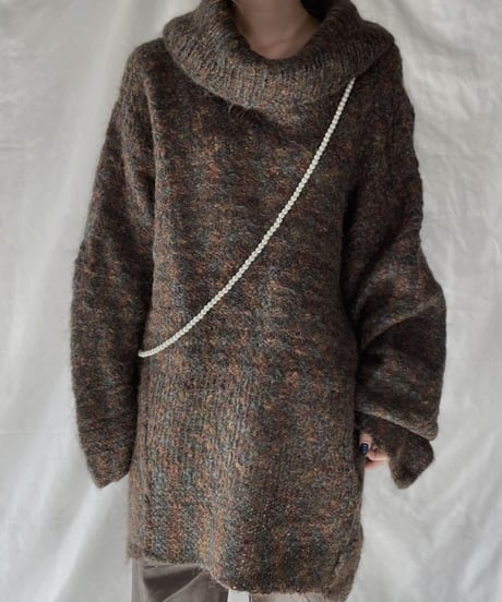 【USED】    Mohair Knit Top④/211216-005