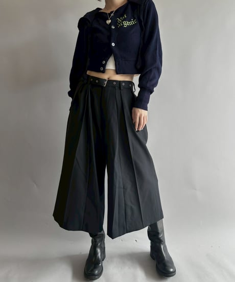 【RE;CIRCLE】 RE Hooded Acrylic Short Cardigan / 251016-005