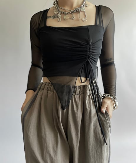 【USED】 L/S Sheer Top /240914-008