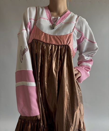 【USED】 Shiny Gather Camisole One-Piece /251012-032
