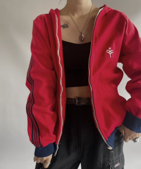 【USED】 Jersey Zip Up Hoodie / 230930-002