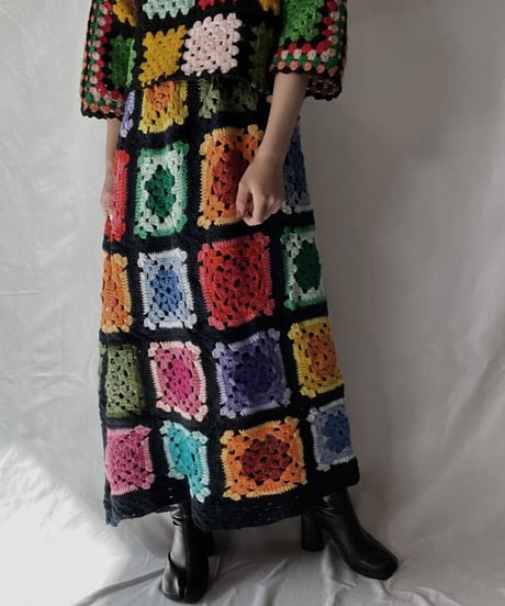 【RE;CIRCLE】 RE Granny Long Skirt④/211110-011