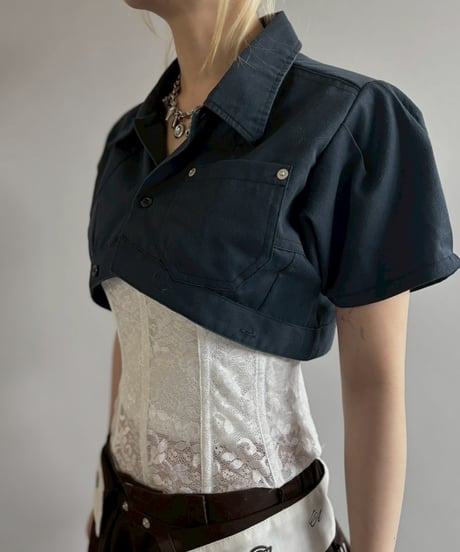 【Chinatsu Aoyama】 RE Makers Shirt Navy / 260702-015